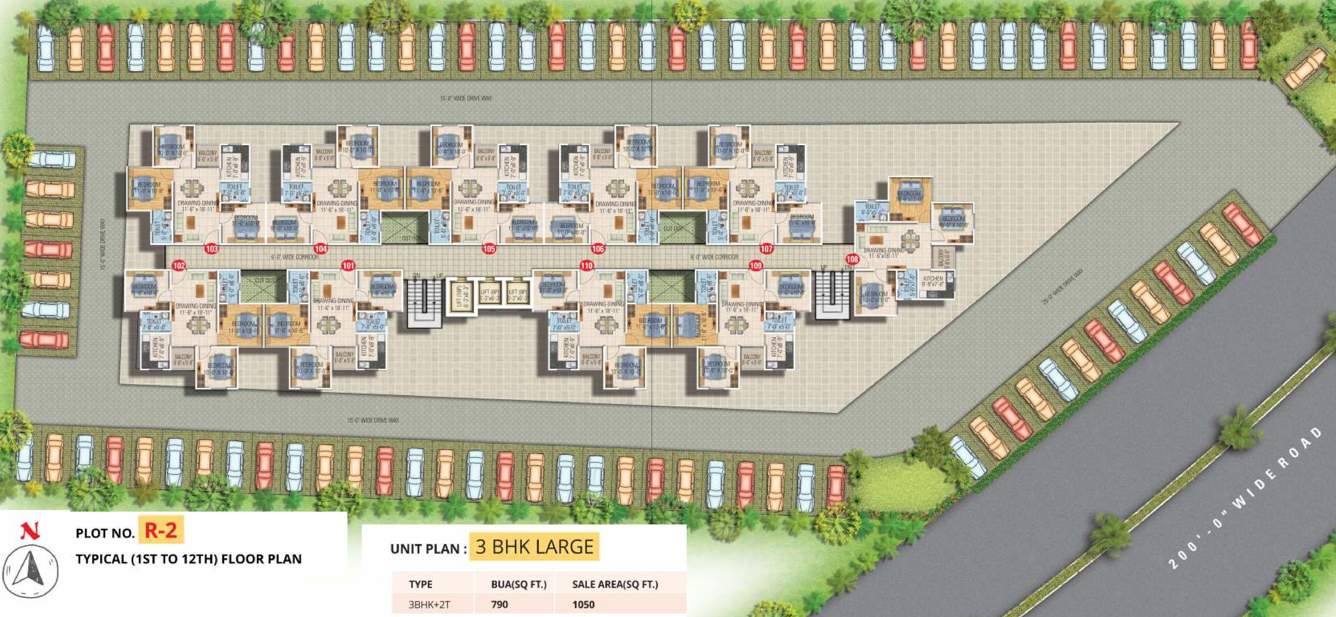  dwarika apartments Images for Cluster Plan of Manglam Dwarika Apartments