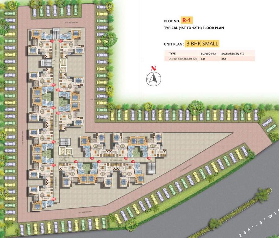  dwarika apartments Images for Cluster Plan of Manglam Dwarika Apartments