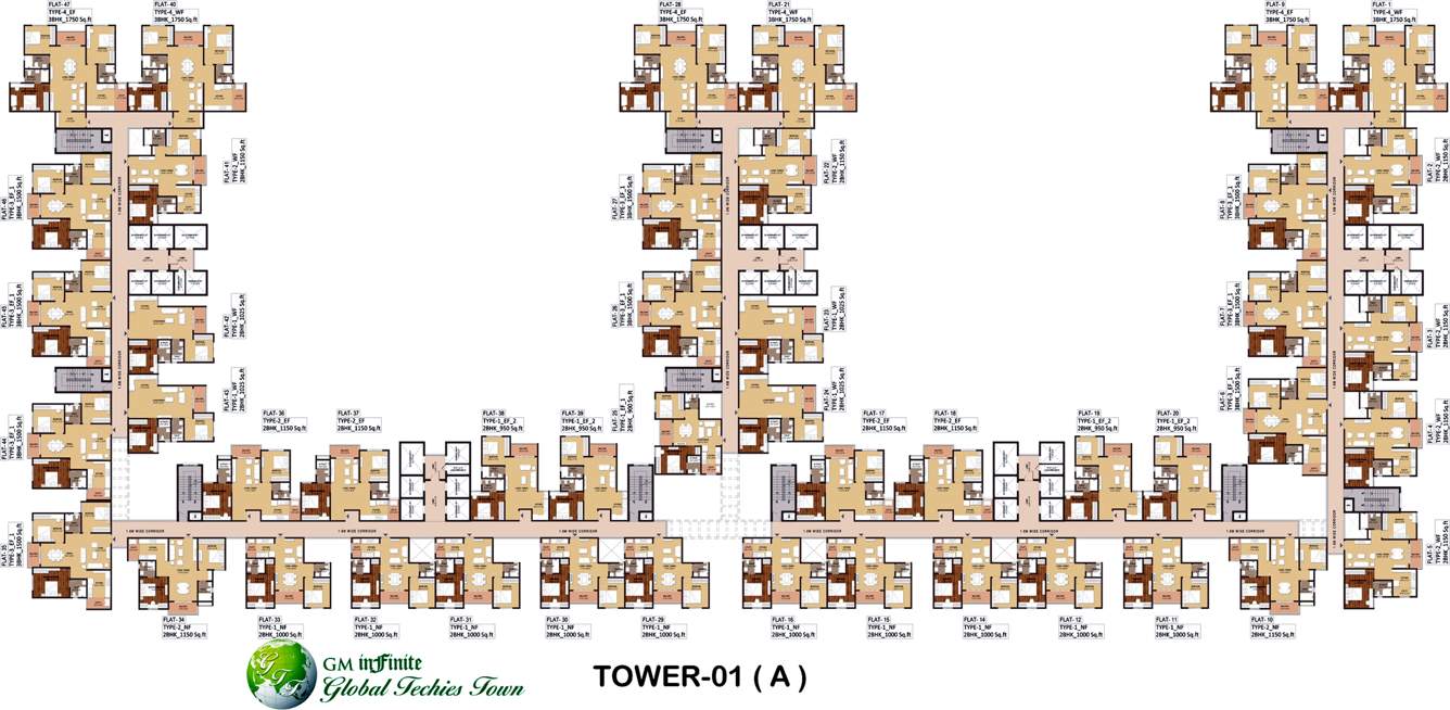  global techies town Images for Cluster Plan of GM Global Techies Town