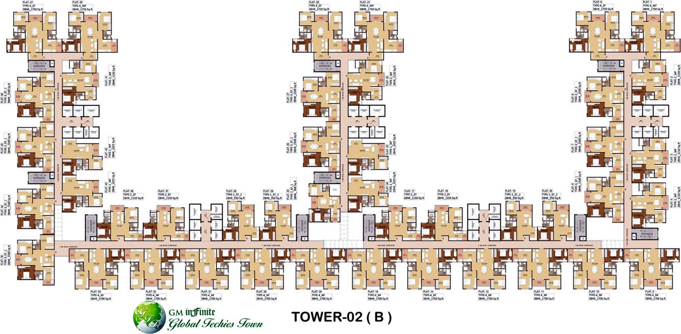  global techies town Images for Cluster Plan of GM Global Techies Town