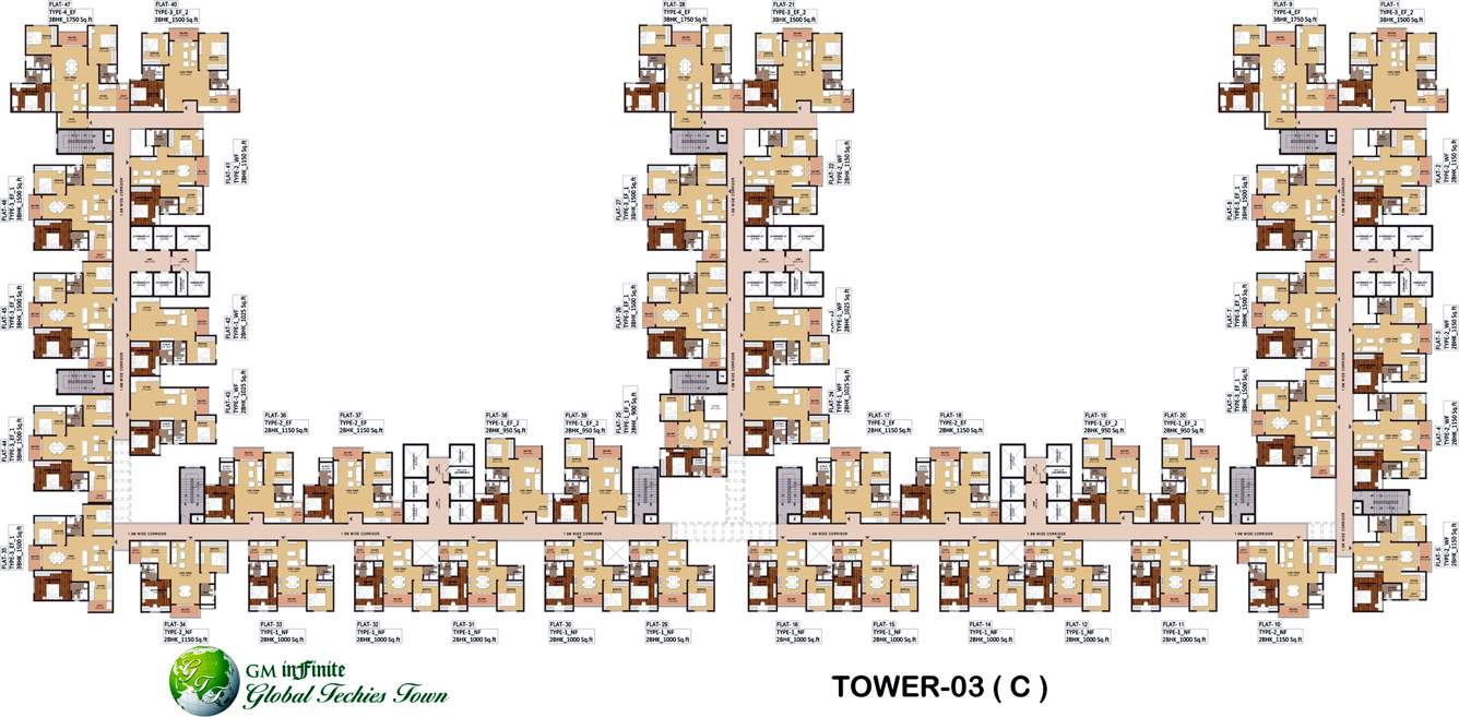  global techies town Images for Cluster Plan of GM Global Techies Town