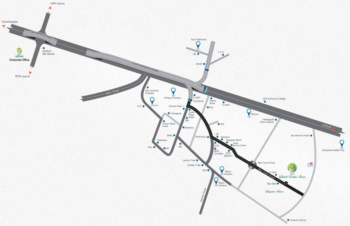  global techies town Images for Location Plan of GM Global Techies Town