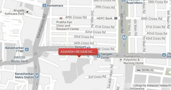  residency Images for Location Plan of Adarsh Developers Residency