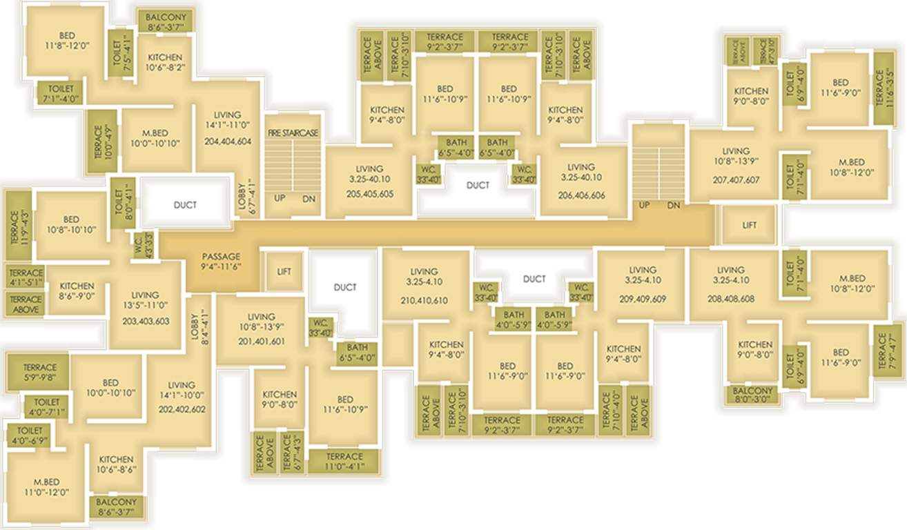  homes Images for Cluster Plan of Paradise Homes