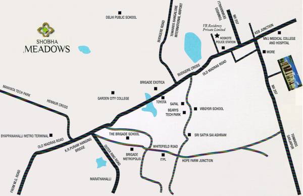 Images for Location Plan of VR Shobha Meadows Images for Location Plan of VR Shobha Meadows