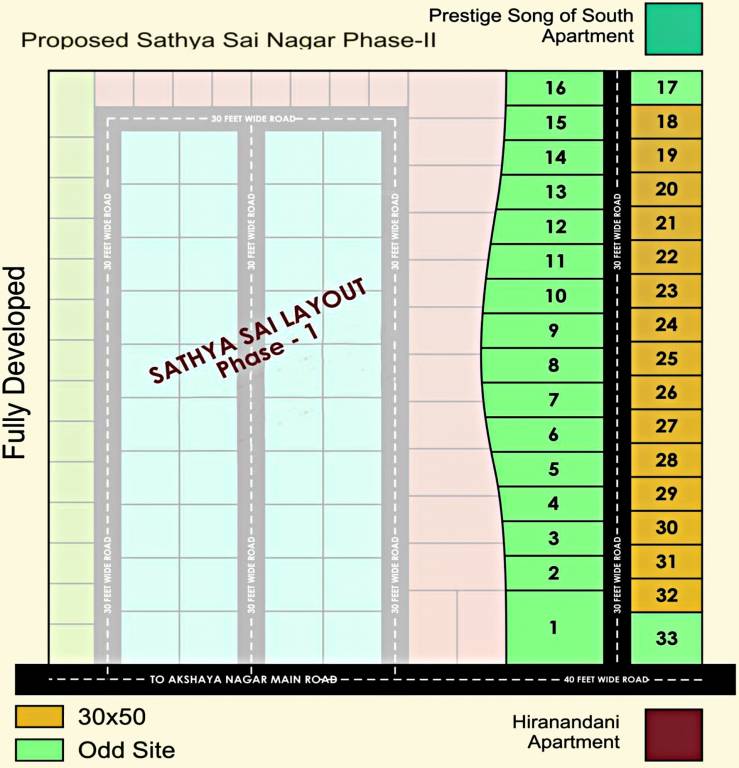 Images for Layout Plan of Honey Sathya Sai Nagar Phase II
