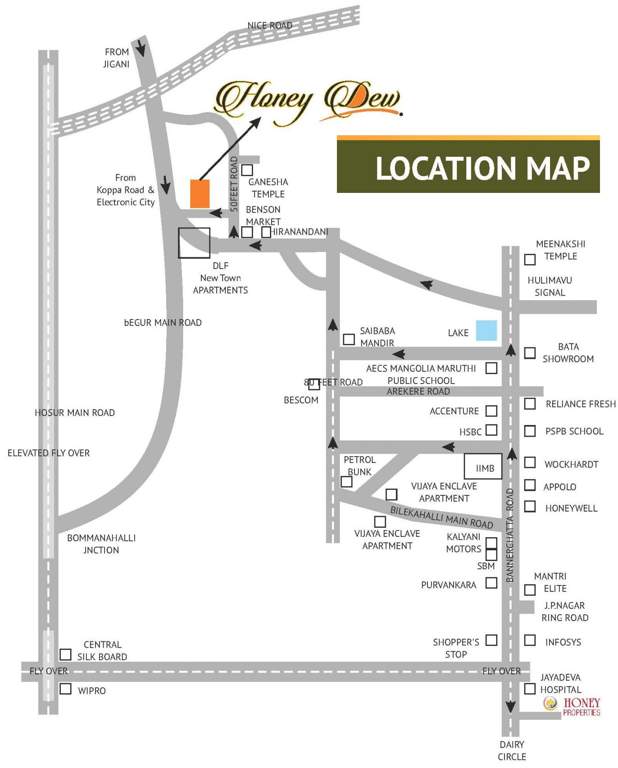  dew Images for Location Plan of Honey Honey Dew