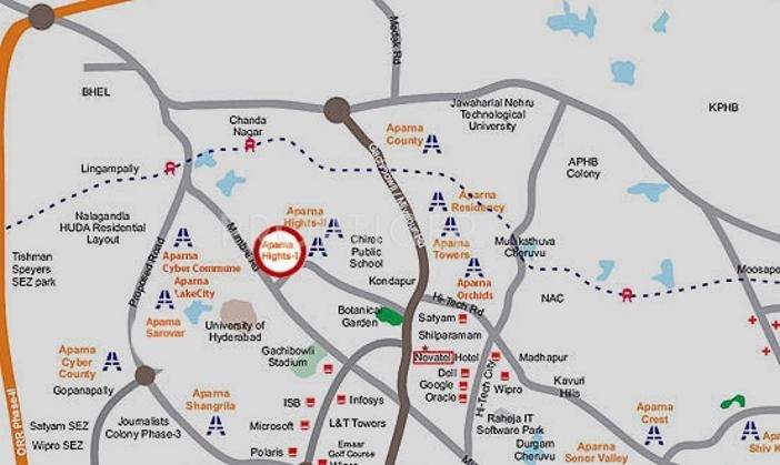 Images for Location Plan of Aparna Constructions Hights I