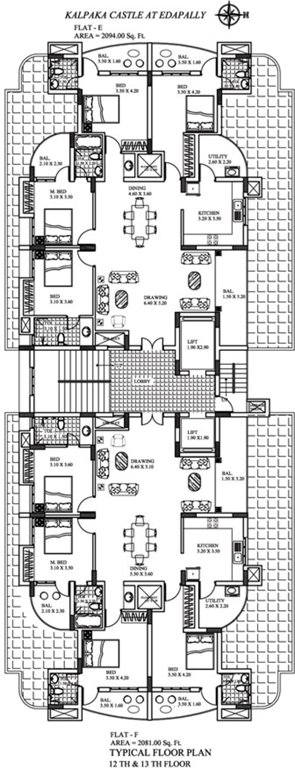 Images for Cluster Plan of Kalpaka Builders Kalpaka Castle