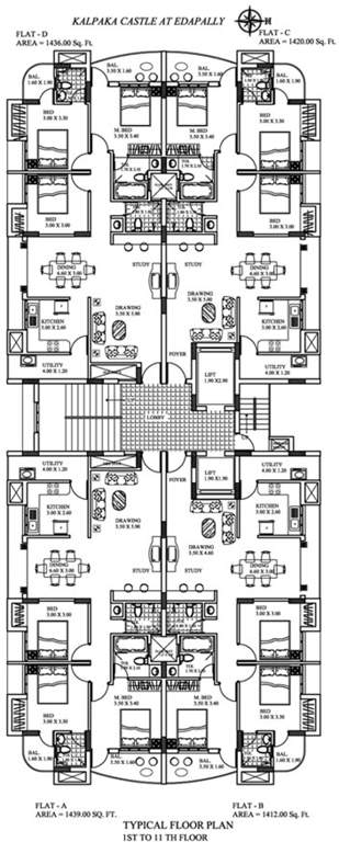 Images for Cluster Plan of Kalpaka Builders Kalpaka Castle