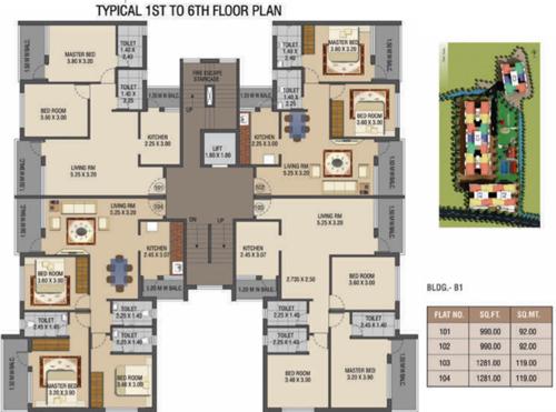 Images for Cluster Plan of Raj Raj Ryle Residency