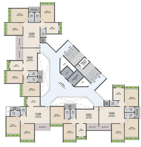  promenade Images for Cluster Plan of Tricity Promenade