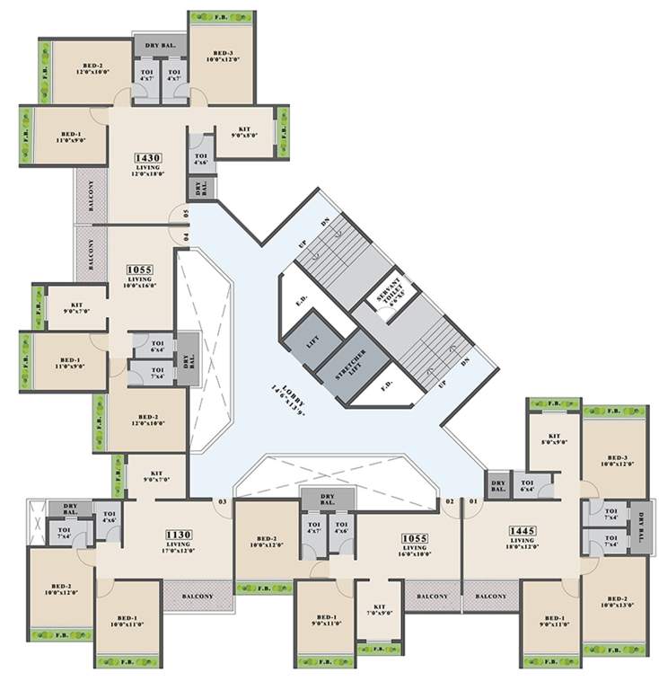  promenade Images for Cluster Plan of Tricity Promenade