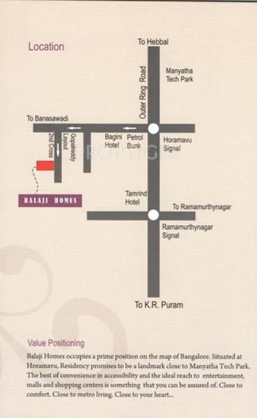 Winning Edge Group Balaji Homes Location Plan