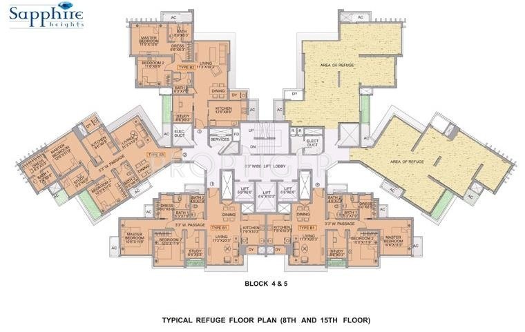  sapphire heights Block 4 Cluster Plan