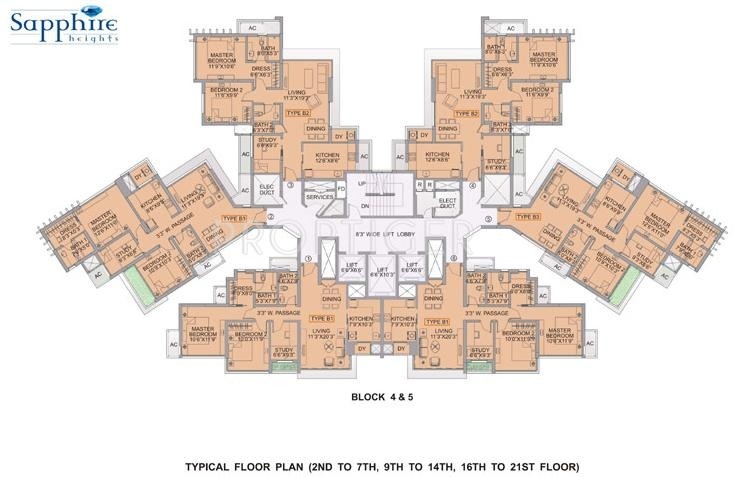  sapphire-heights Block-6 B Cluster Plan