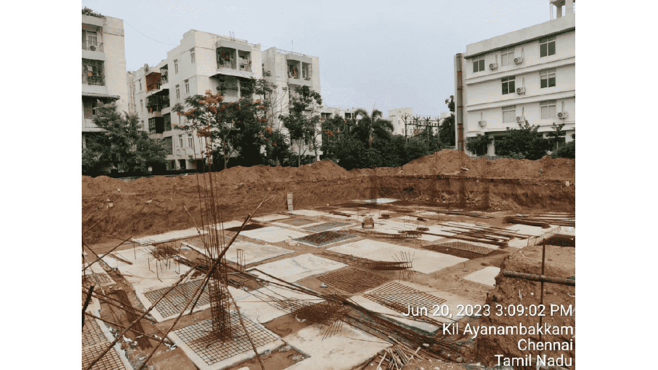  courtyard Block 1 Construction Status July 23