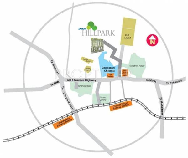 Images for Location Plan of Aparna Constructions HillPark Boulevard