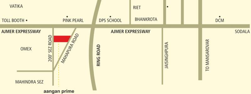 Images for Location Plan of Manglam Aangan Prime Villa