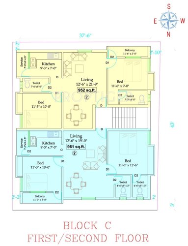 Images for Cluster Plan of RKN Seeralam Flats