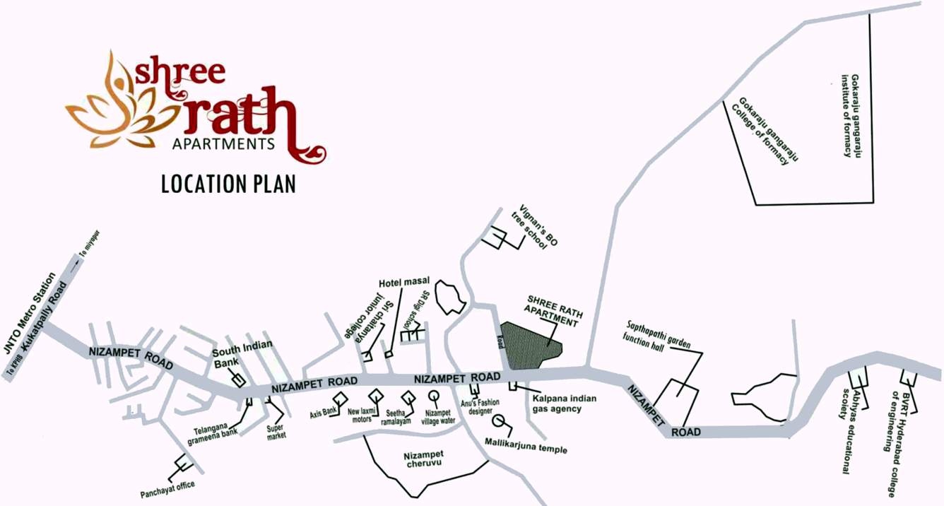  shreerath Images for Location Plan of Unnati Shreerath