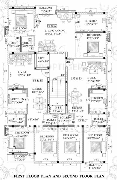 Images for Cluster Plan of Guru Homes Akshaya Apartments