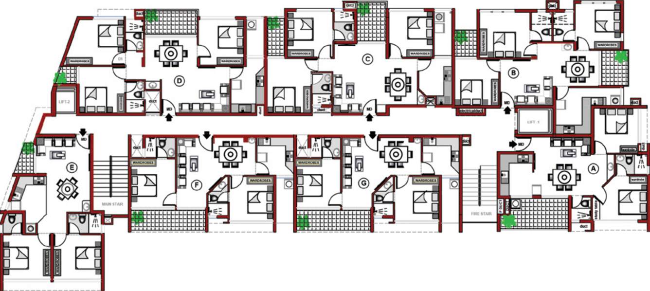 Images for Cluster Plan of Vithayathil The Metropole
