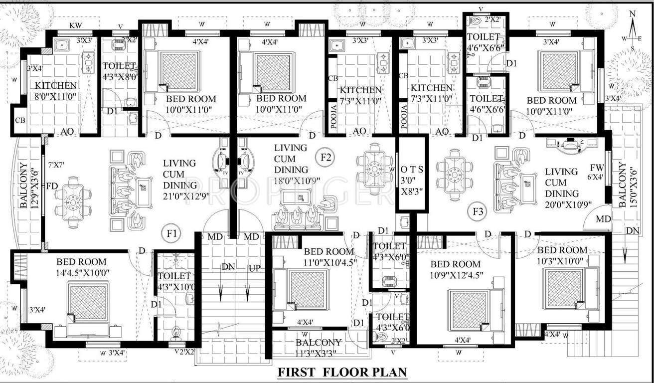 aishwarya Single Tower Cluster Plan