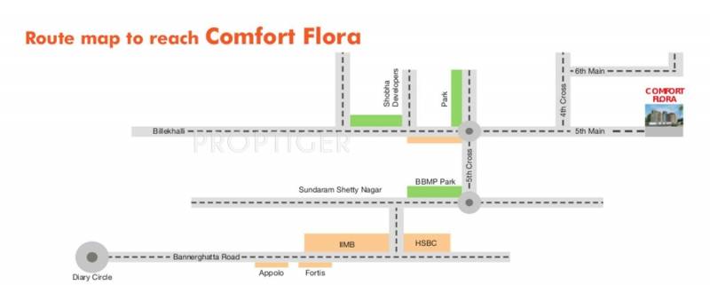  flora Images for Location Plan of Comfort Flora
