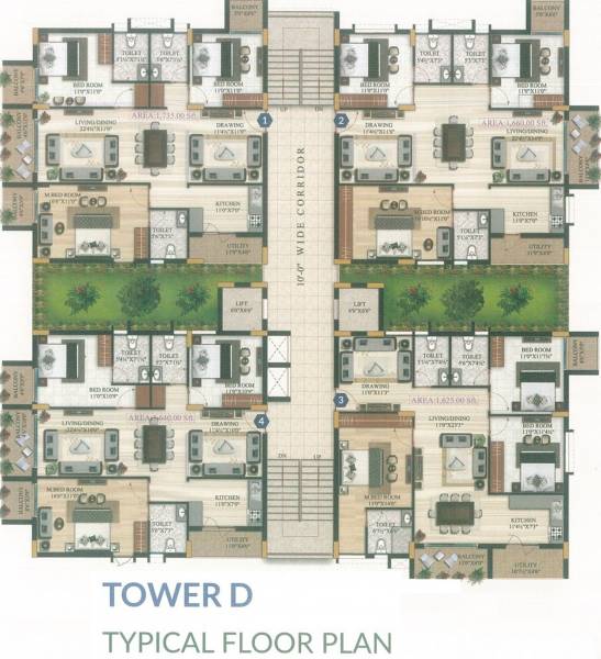  oasis Tower D Cluster Plan