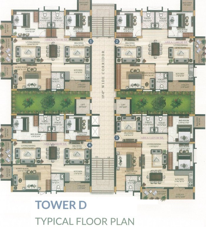  oasis Tower D Cluster Plan
