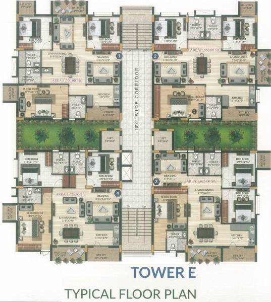  oasis Tower E Cluster Plan