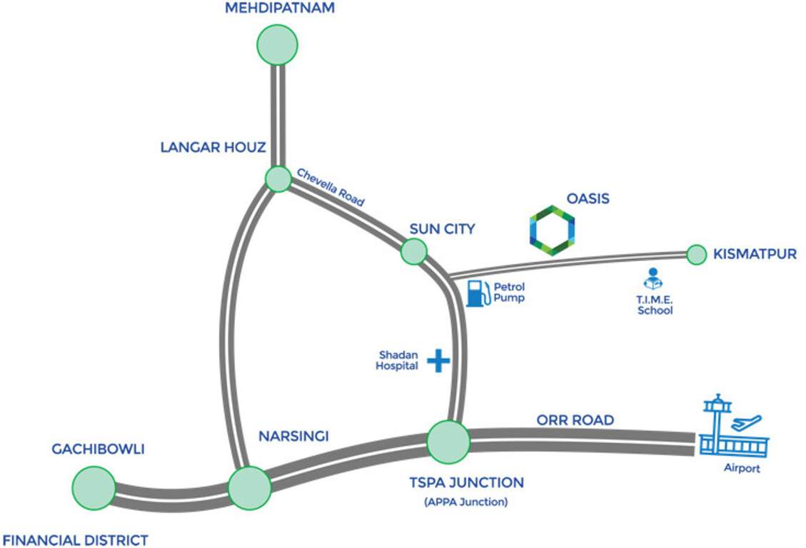  oasis Images for Location Plan of Vaishnavi Oasis