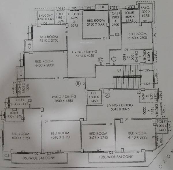  tower Sidharth Tower Cluster Plan