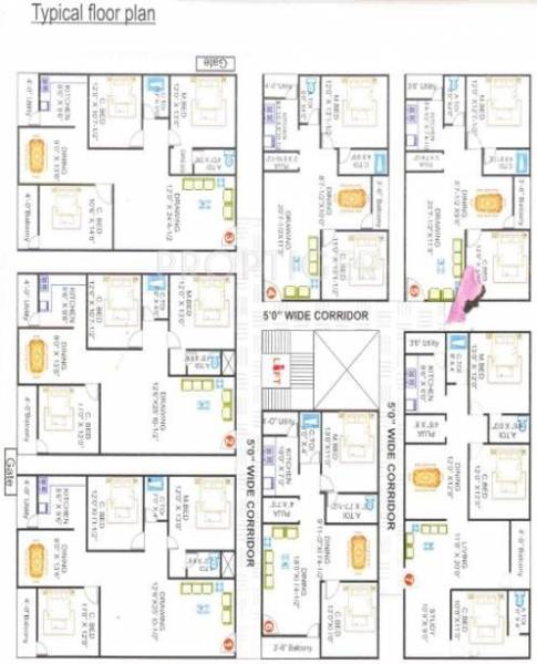Images for Cluster Plan of Maruti Construction Company Sai Vardhini Residency