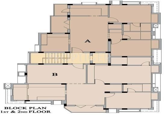  lakshmi Single Tower Cluster Plan