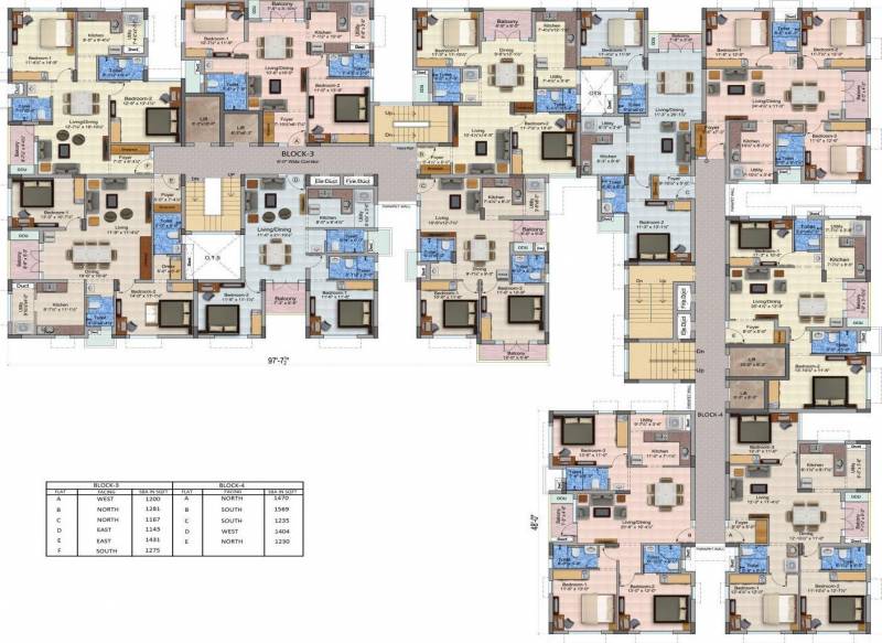  estate-apartments Images for Cluster Plan of Mayflower Estate Apartments