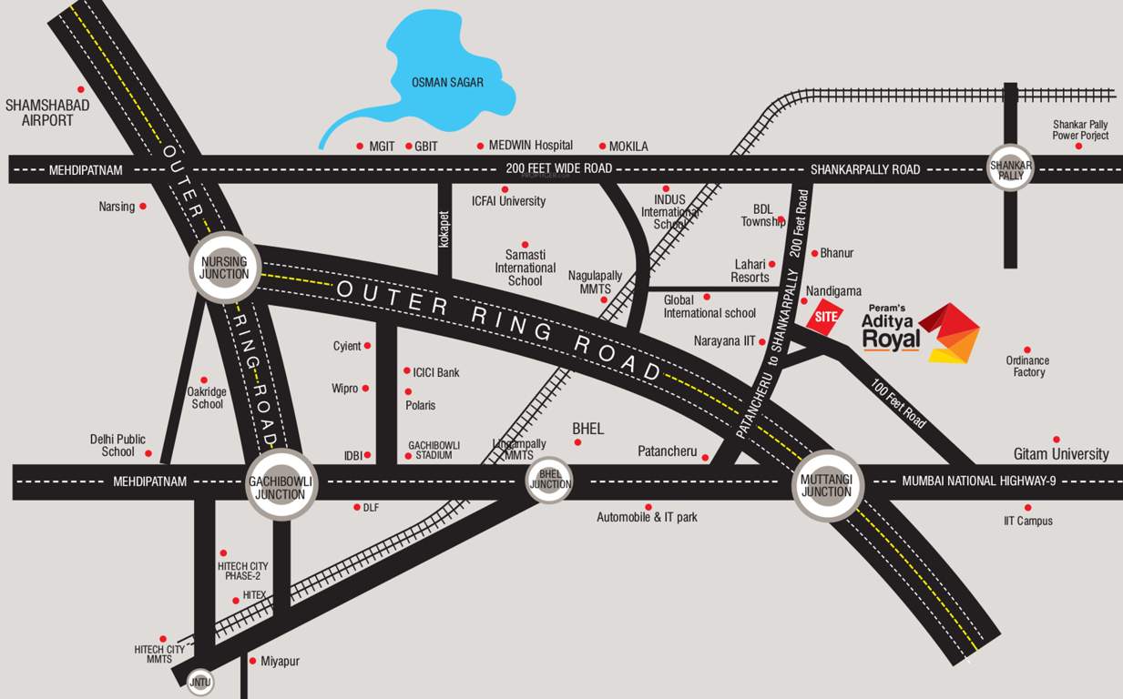  aditya royal Images for Location Plan of Peram Aditya Royal