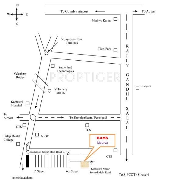 Images for Location Plan of Rams Builders Maurya