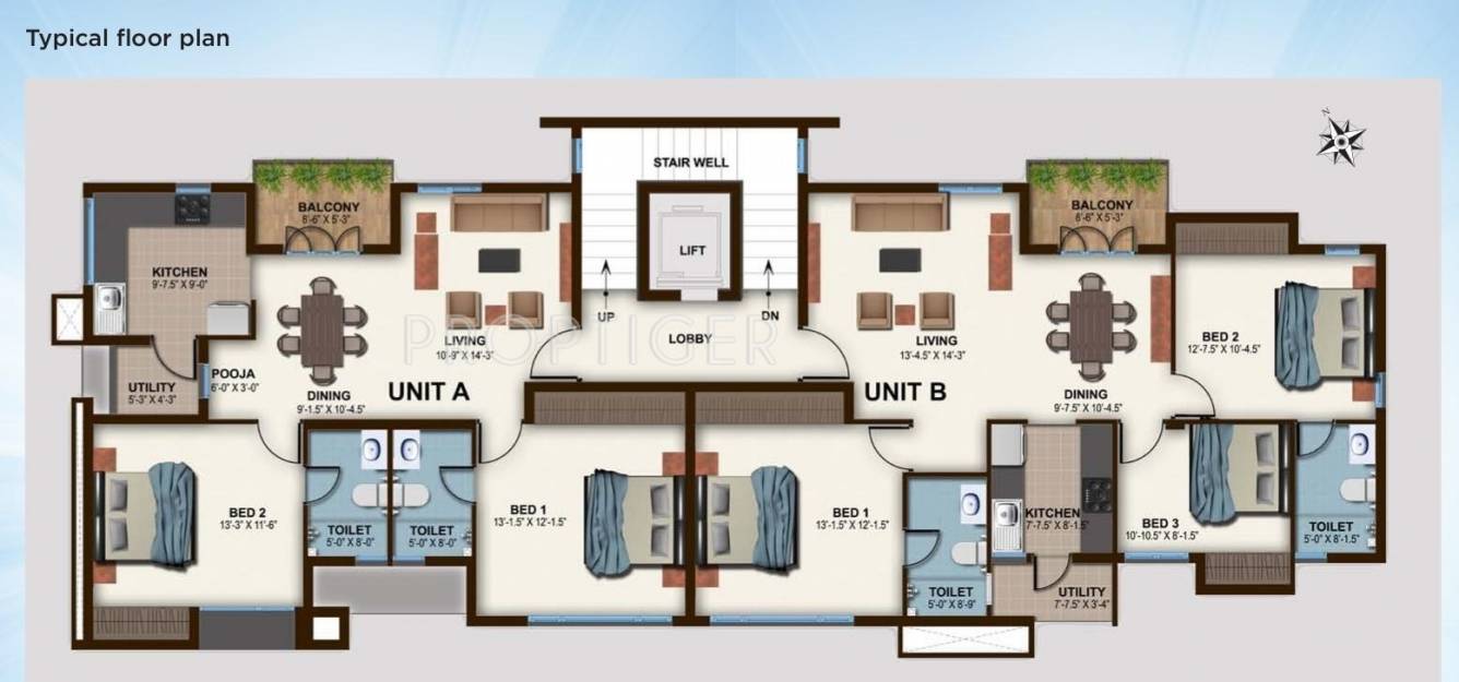  solitaire Single Tower Cluster Plan