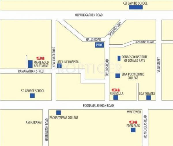 Images for Location Plan of Priyadarshini Mariegold Apartments