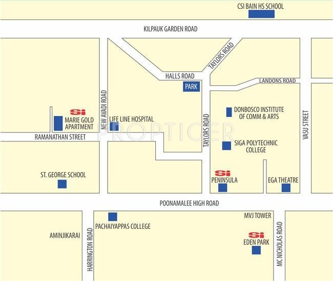 Images for Location Plan of Priyadarshini Mariegold Apartments