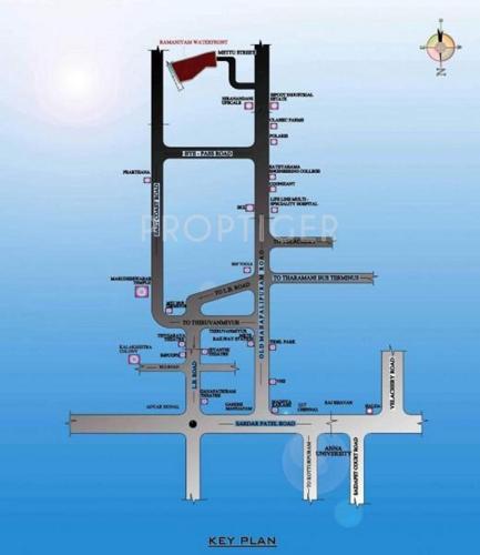  waterfront Images for Location Plan of Ramaniyam Waterfront