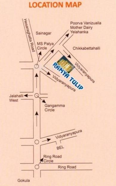 i1 Properties Ramya Tulip Location Plan