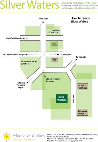 House of Colors Silver waters Location Plan