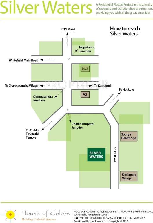 House of Colors Silver waters Location Plan