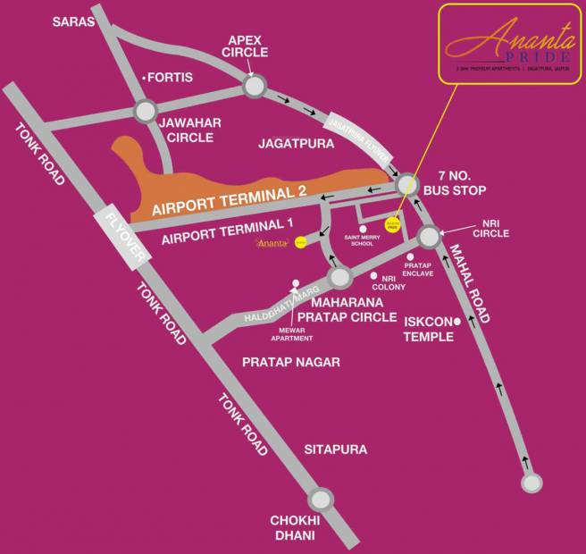  ananta-pride Images for Location Plan of ARG Ananta Pride