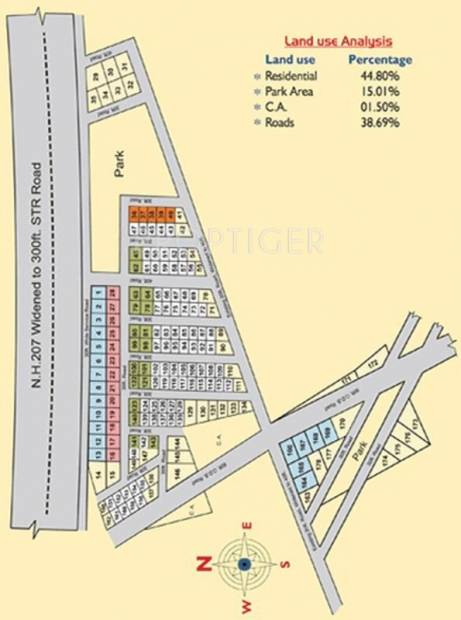 Unnathi Developers RKN Residency Layout Plan