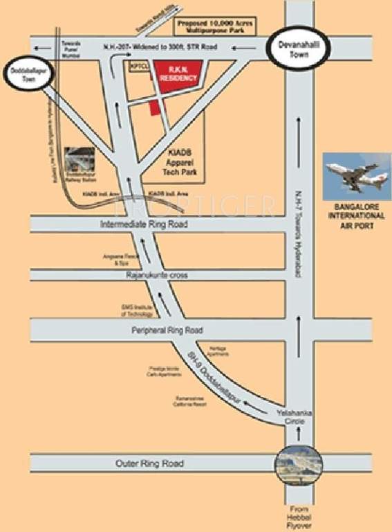 Unnathi Developers RKN Residency Location Plan