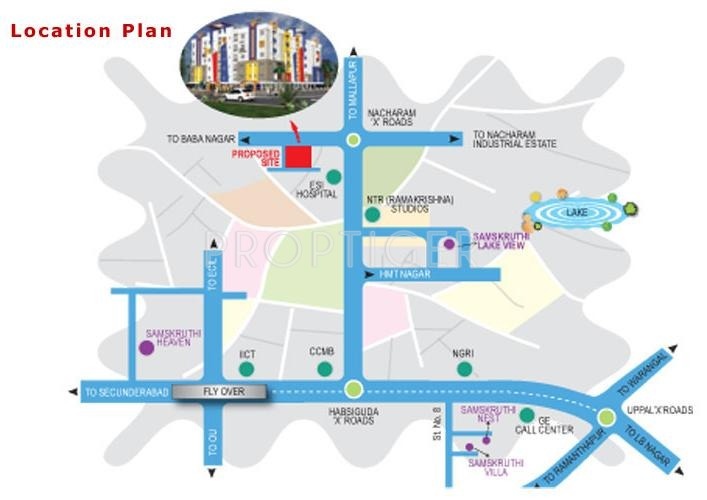 Images for Location Plan of Samskruthi Foundations Samskruthi Prangan